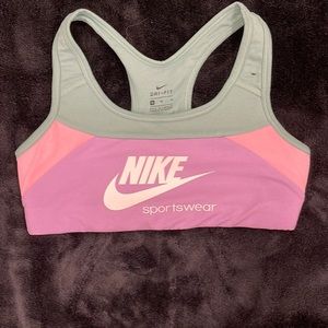 Nike color block sports bra